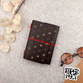 Imperfect Concepts Juniper Leather Notebook - A6  Trifold - Dark Brown w/ Gold & Brass Grommets