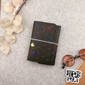 Imperfect Concepts Juniper Leather Notebook - A6 Trifold - Painted Olive w/ Gunmetal Grommets