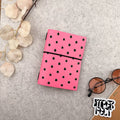 Imperfect Concepts Max Leather Notebook - A6 Bifold - Poppy w/ Gunmetal Grommets