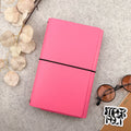 Imperfect Concepts Sadie Leather Notebook - A5 Trifold - Poppy