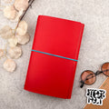 Imperfect Concepts Sadie Leather Notebook - A5 Trifold - Scarlet