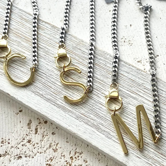 Initial Statement Necklace