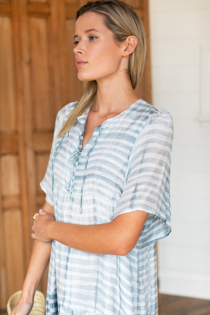 Isla Dress 2 - Seaglass Stripe