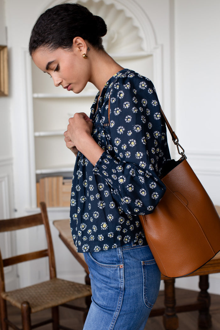 Isla Longsleeve Top 2 - Maritime Daisy Organic