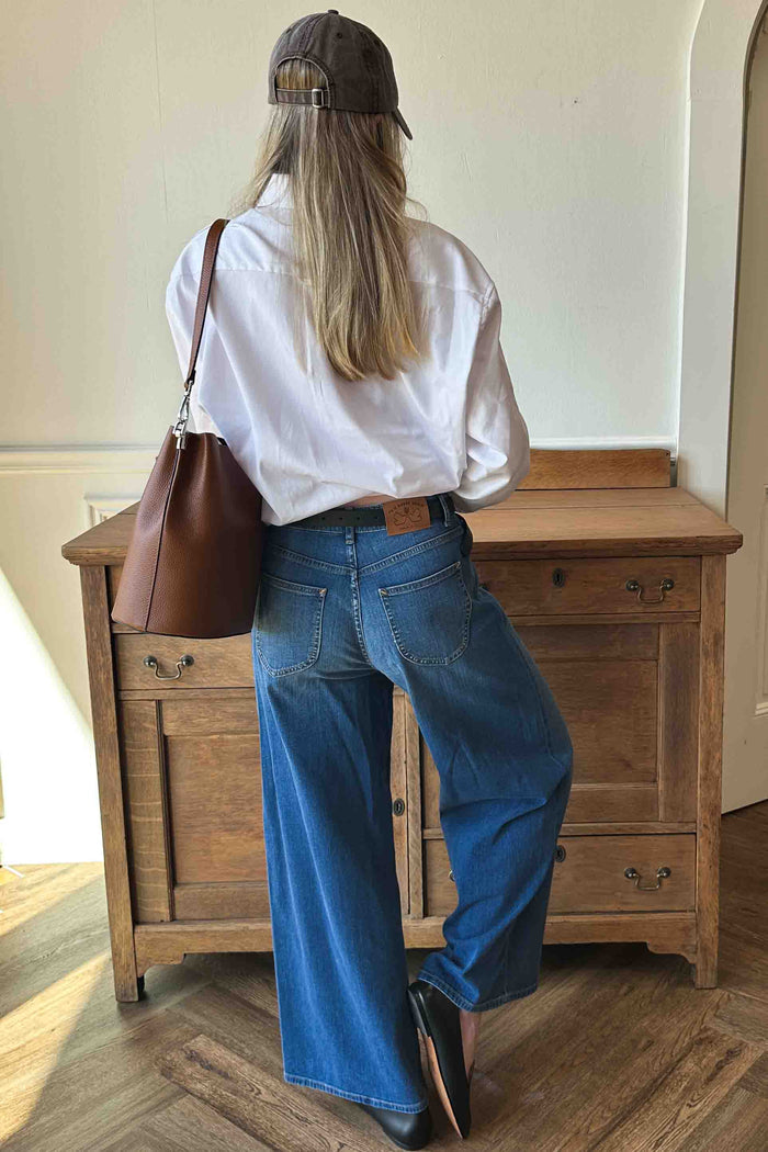 Italian Bucket Bag - Camel