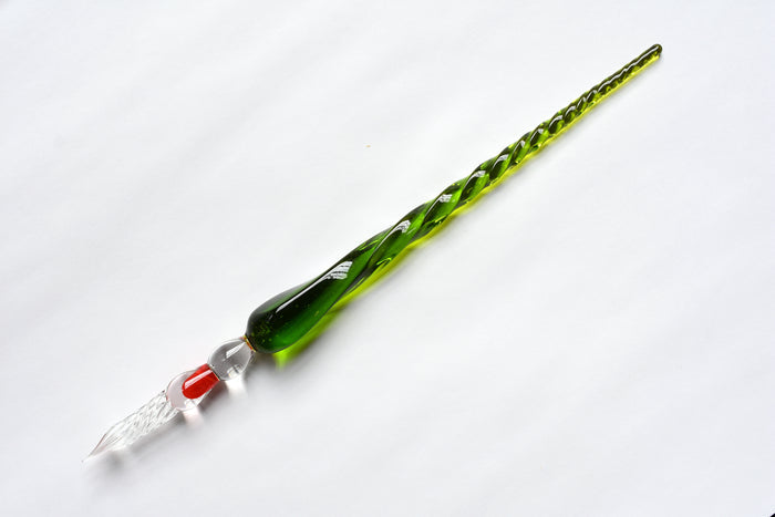 J. Herbin Tapered Frosted Glass Pen - Green