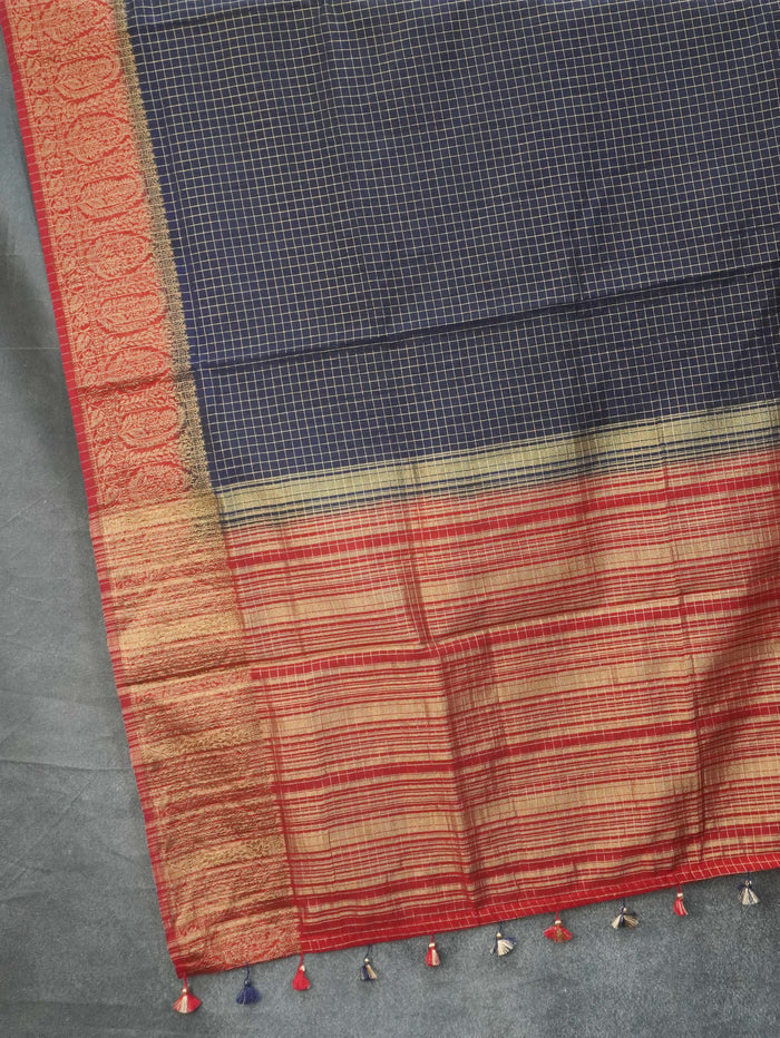 Jute Silk Cotton Saree | TTDS3570