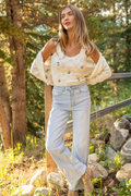 Kaitlyn Flower Embroidered Tank Top FINAL SALE
