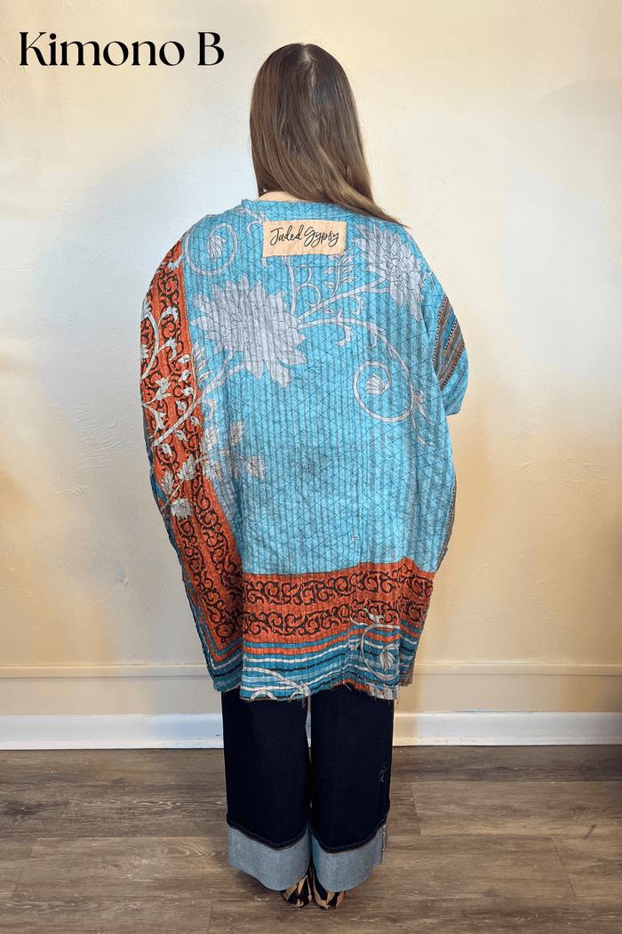Kantha Sunrise Kimono