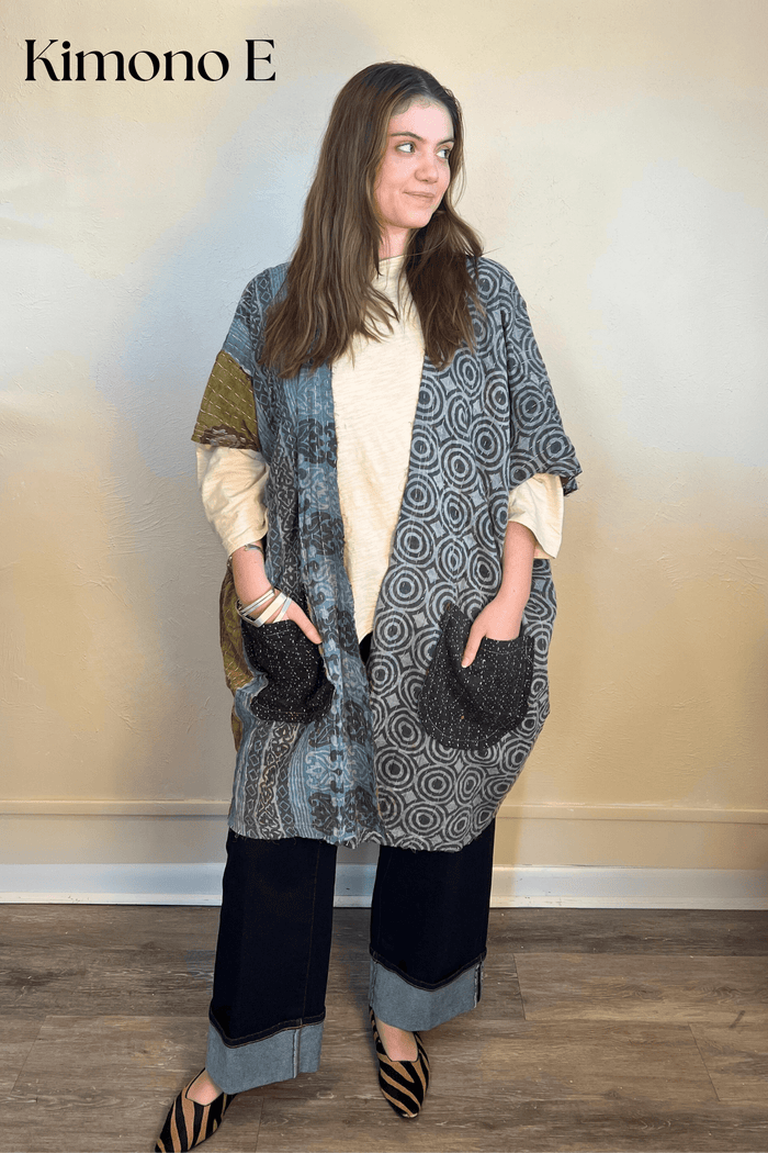 Kantha Sunrise Kimono