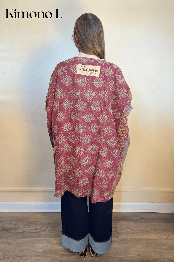 Kantha Sunrise Kimono