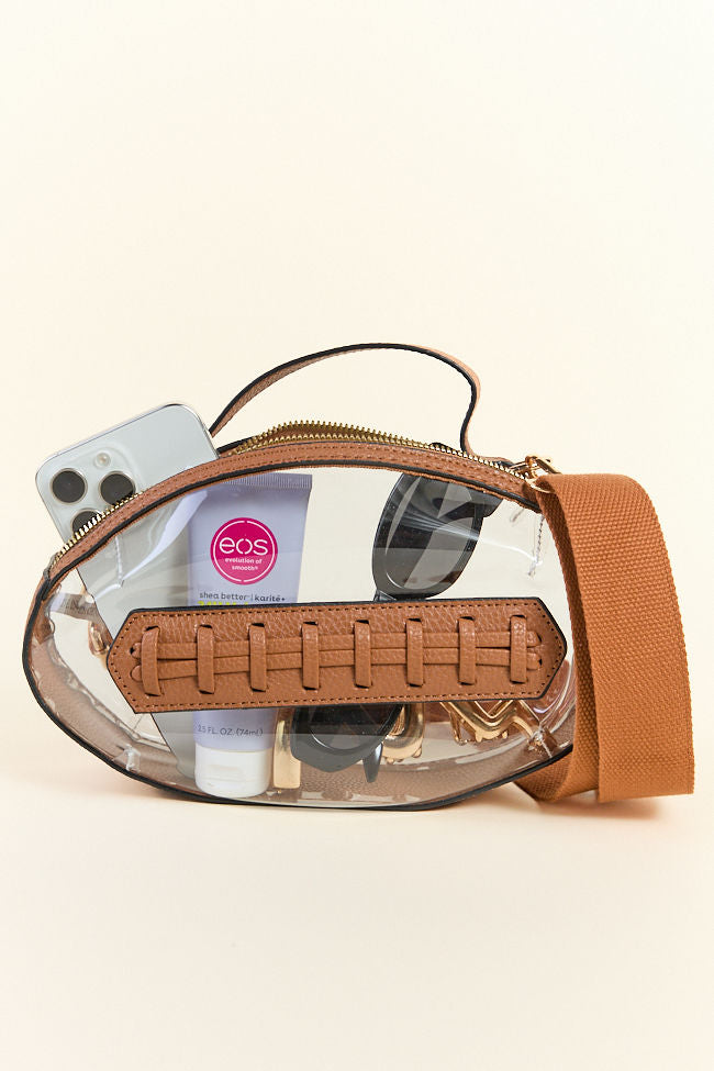 Kelce Brown Football Clear Bag