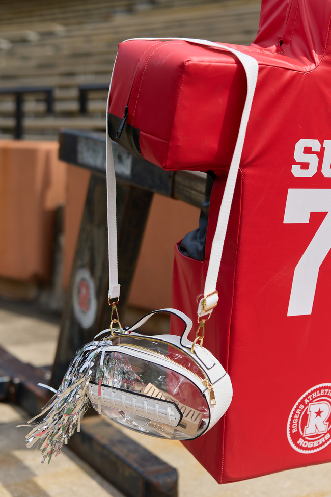 Kelce White Football Clear Bag