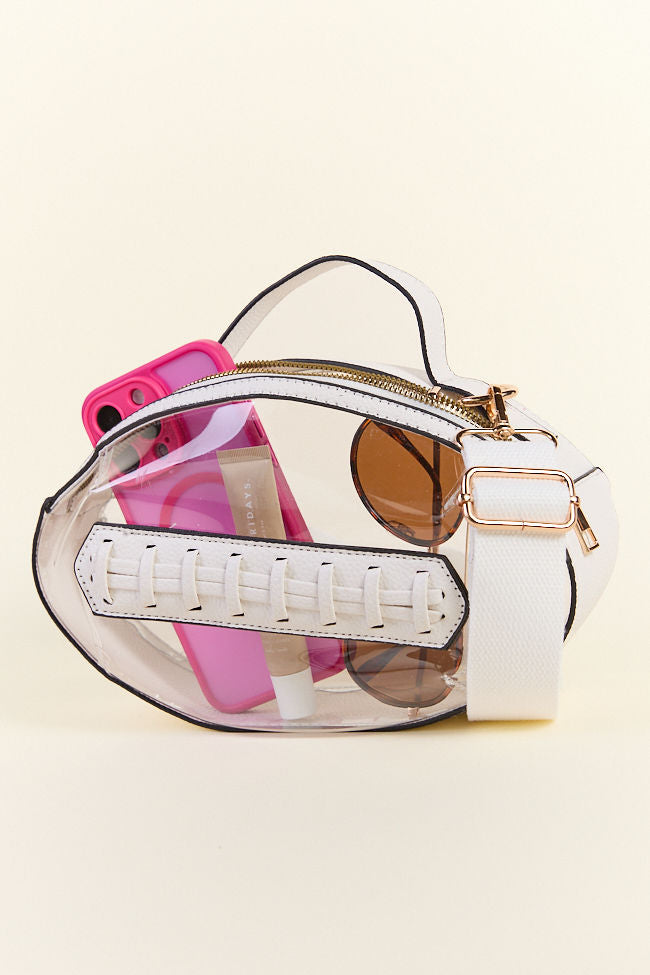 Kelce White Football Clear Bag