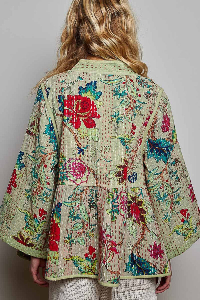 Kimono-Style Closed Front Top
