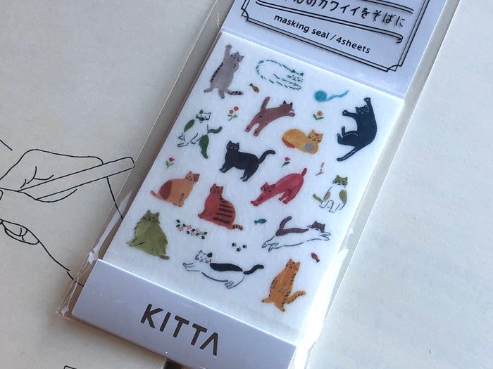 Kitta Portable Washi Tape - Icon - Cat