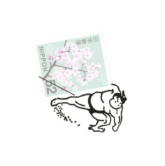 No.24 Sumo Throwing a Stamp