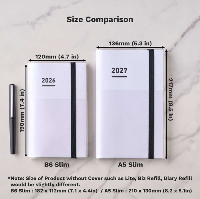 Kokuyo Jibun Techo 2027 Diary A5 Slim