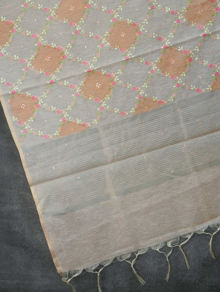 Kota Cotton Saree With Embroidery Work | TTDS3589