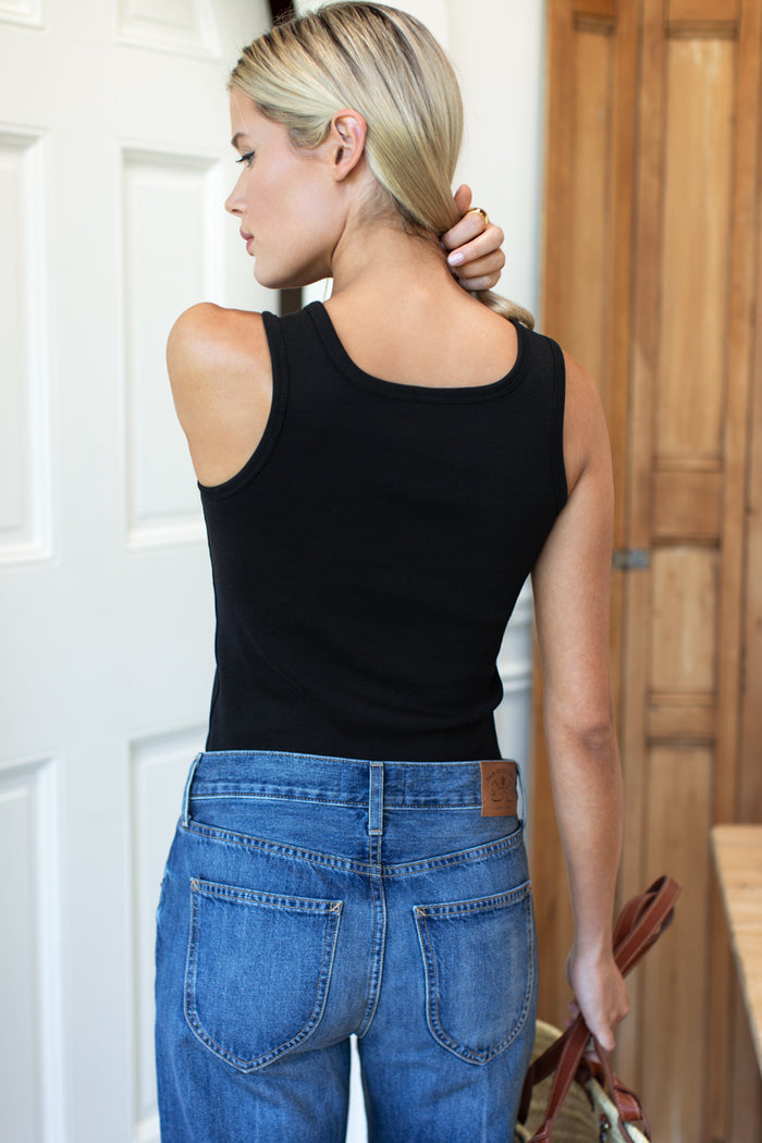 Layering Tank 2 - Onyx Rib Organic