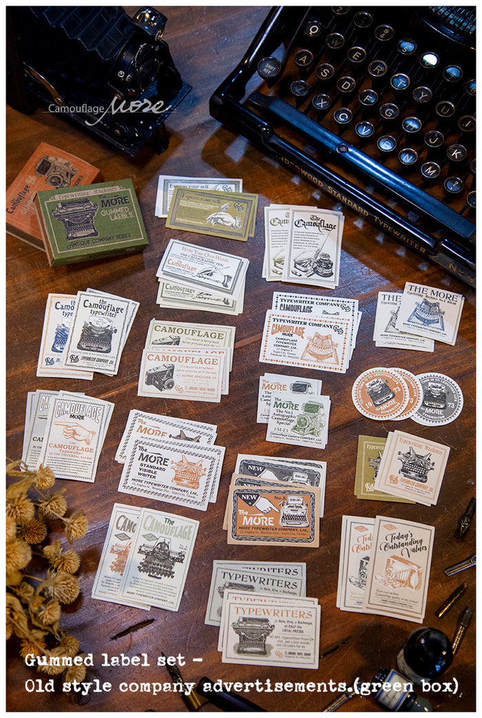 LCN Gummed Label Set - Antique Company Advertisements