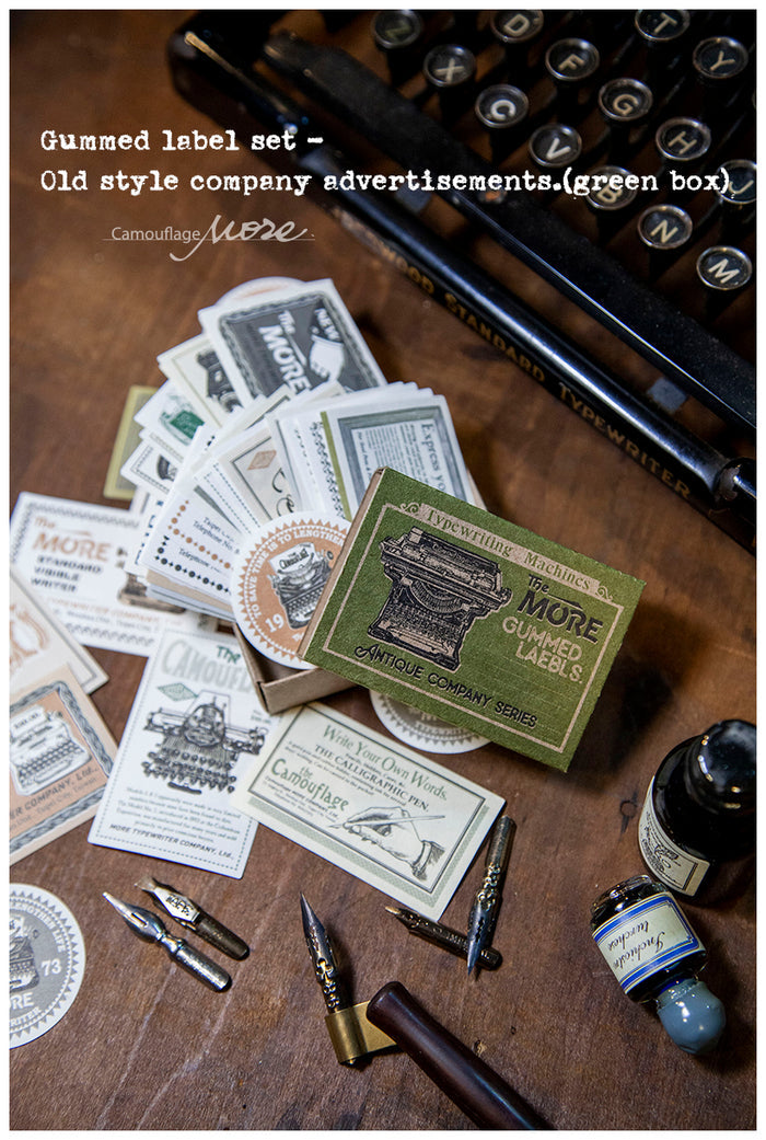 LCN Gummed Label Set - Antique Company Advertisements