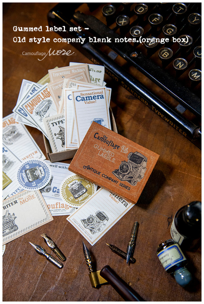 LCN Gummed Label Set - Antique Company Blank Notes