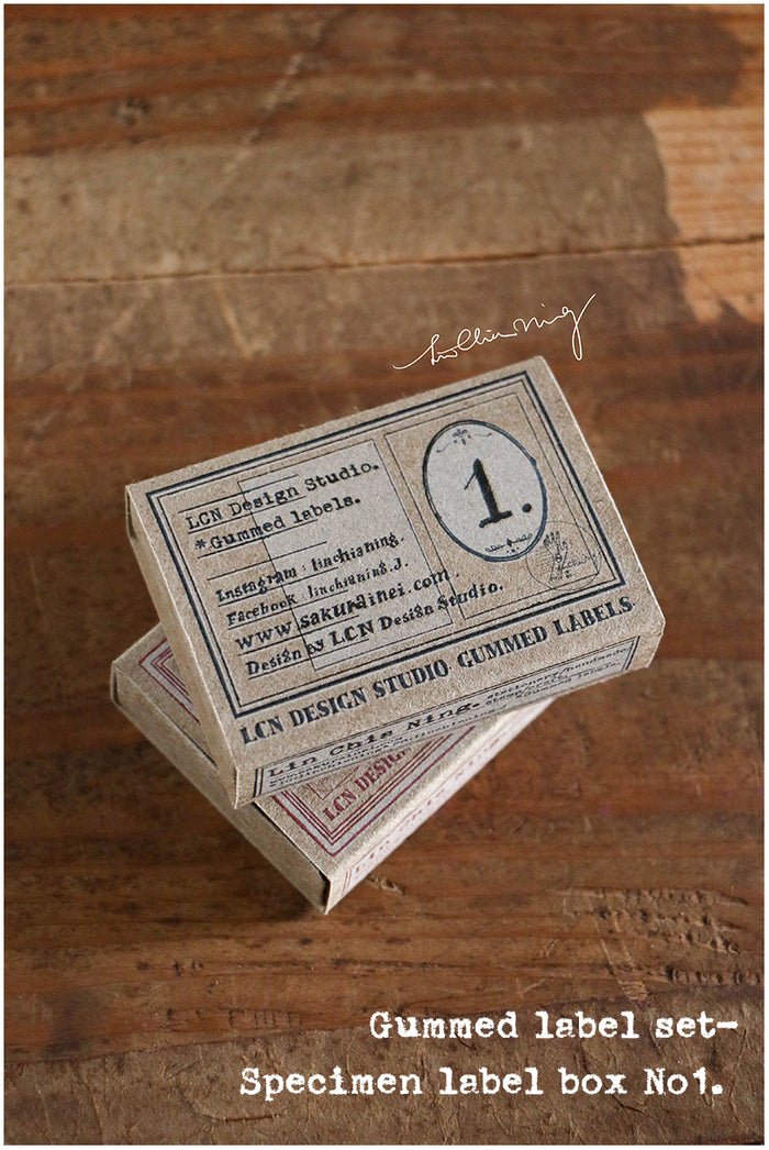 LCN Gummed Label Set - Specimen Labels No. 1