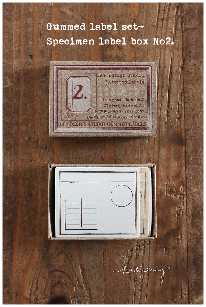 LCN Gummed Label Set - Specimen Labels No. 2