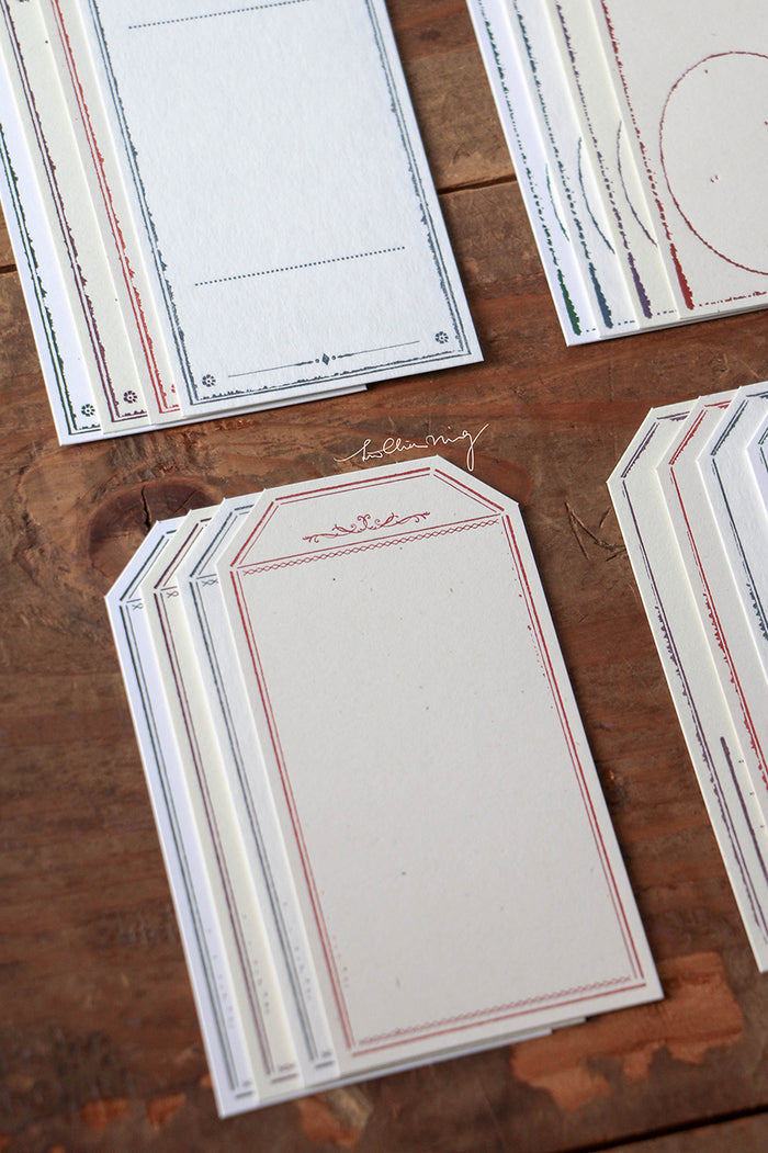 LCN Letterpress Vintage Tag Set A