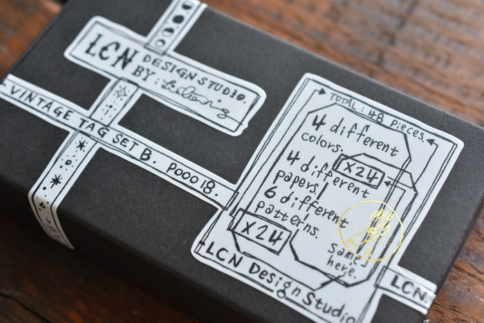 LCN Letterpress Vintage Tag Set B