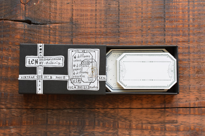 LCN Letterpress Vintage Tag Set B