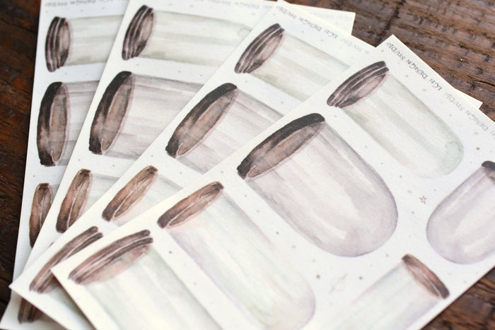 LCN Stickers - Specimen Glass Jar