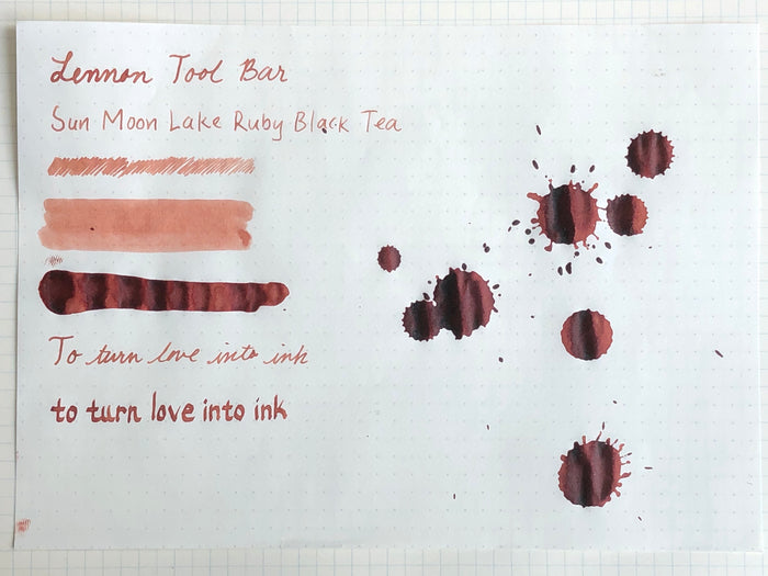 Lennon Tool Bar - Taiwan Tea Set - Sun Moon Lake Ruby Black Tea Ink