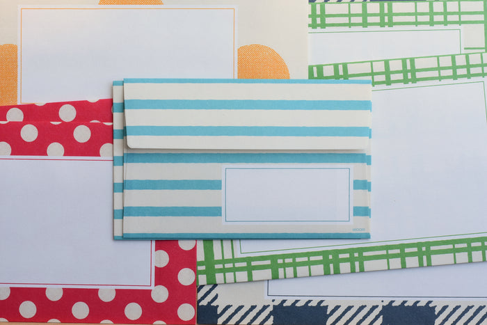 Letter Set - Bright Pattern Envelopes