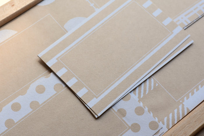 Letter Set - Kraft Pattern Envelopes
