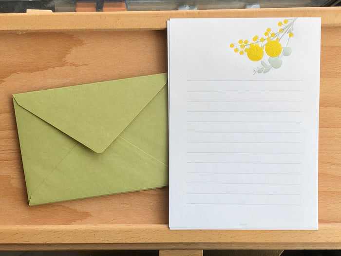Letterpress Letter Set - Yellow Mimosa