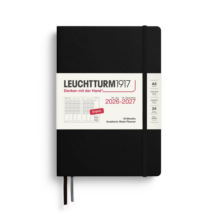 Leuchtturm Academic Week Planner 2027, 18 Months, English