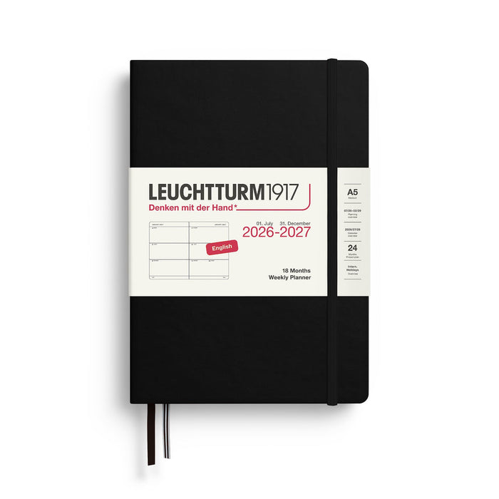 Leuchtturm Weekly Planner 2027, 18 Months, English