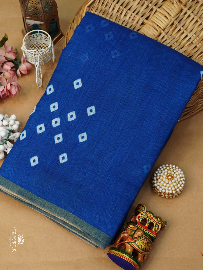 Linen Cotton Saree | TTDS3120
