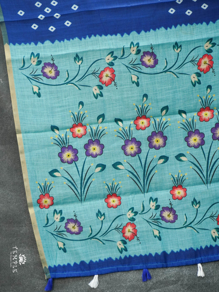 Linen Cotton Saree | TTDS3120