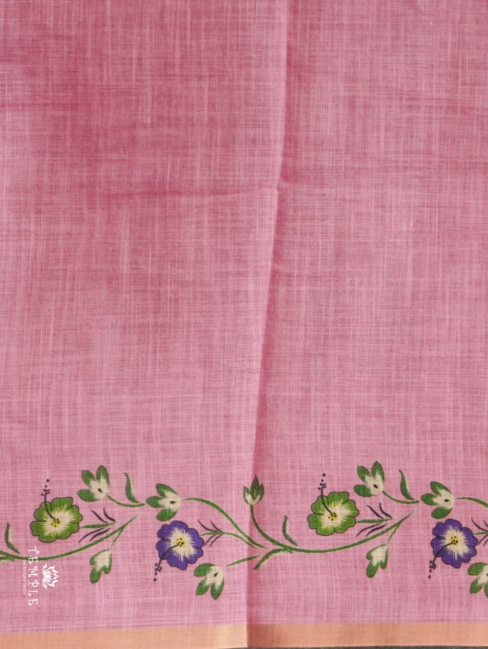 Linen Cotton Saree | TTDS3120.