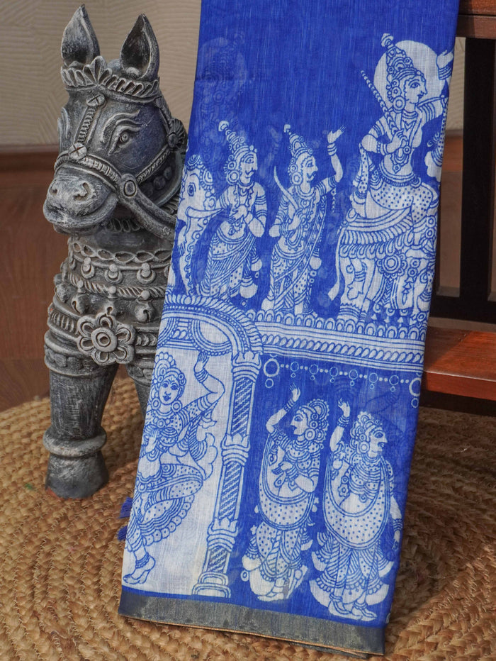Linen Cotton Saree | TTDS3276