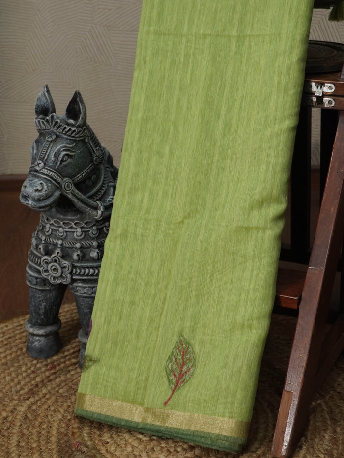 Linen Cotton Saree | TTDS3280