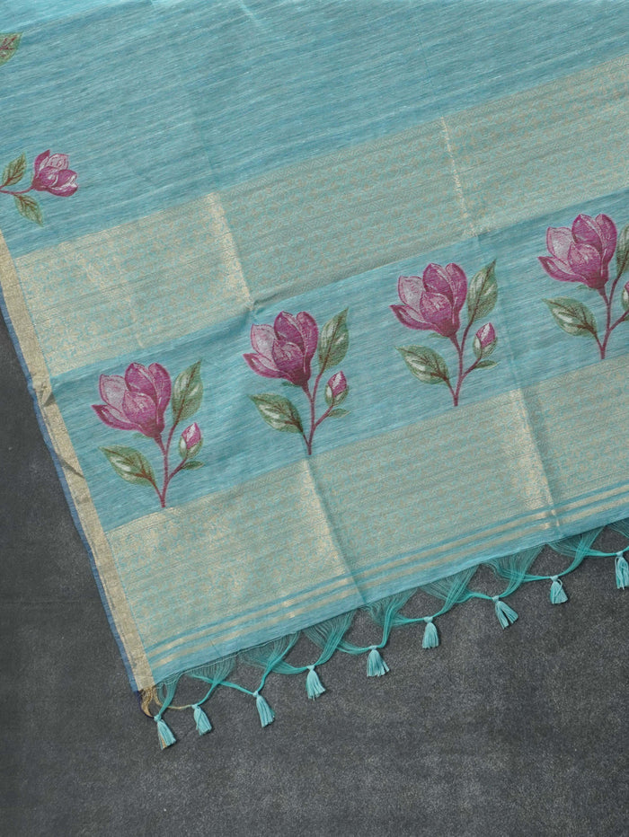 Linen Cotton Saree | TTDS3280