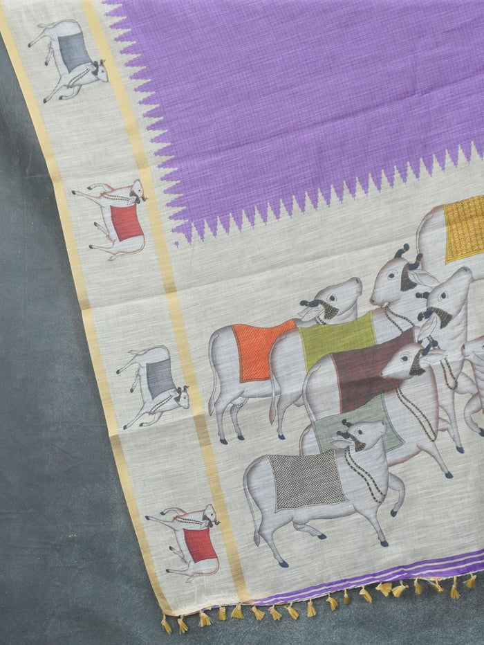 Linen Cotton Saree | TTDS3368
