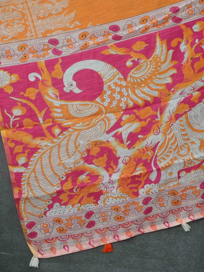 Linen Cotton Saree | TTDS3407
