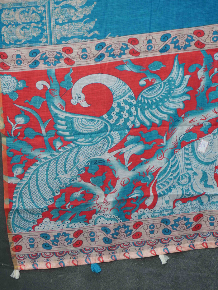Linen Cotton Saree | TTDS3407