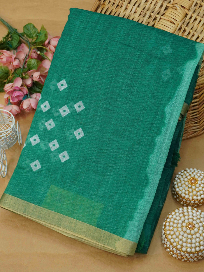Linen Cotton Saree | TTDS3411