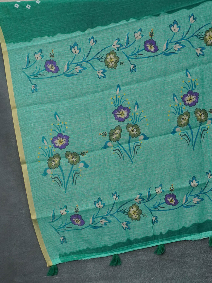 Linen Cotton Saree | TTDS3411